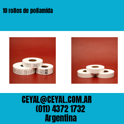 10 rollos de poliamida