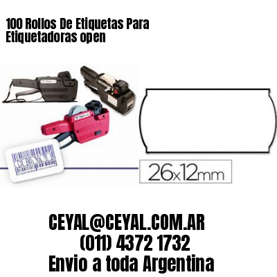100 Rollos De Etiquetas Para Etiquetadoras open
