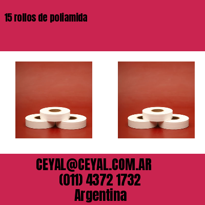 15 rollos de poliamida