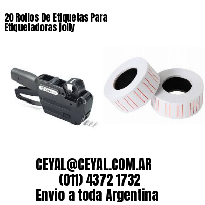 20 Rollos De Etiquetas Para Etiquetadoras jolly
