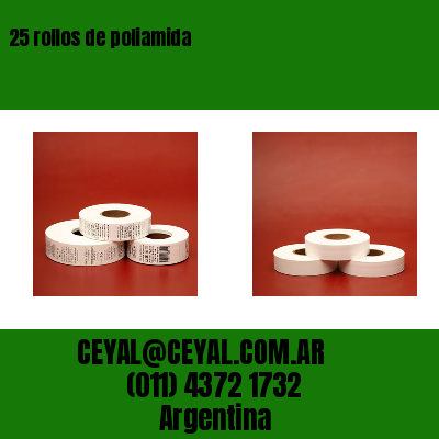 25 rollos de poliamida