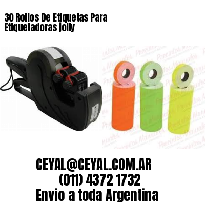 30 Rollos De Etiquetas Para Etiquetadoras jolly