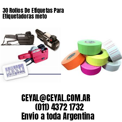 30 Rollos De Etiquetas Para Etiquetadoras meto