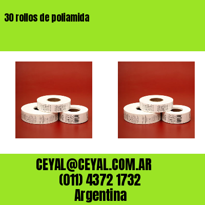 30 rollos de poliamida