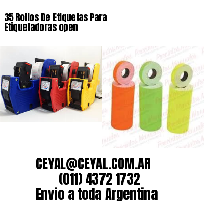 35 Rollos De Etiquetas Para Etiquetadoras open
