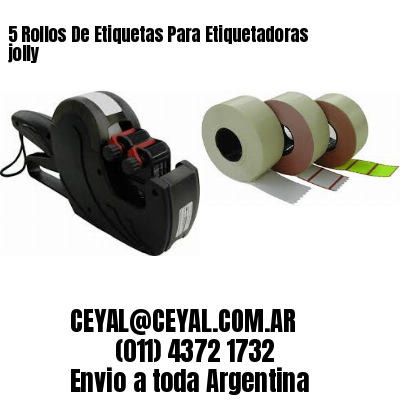 5 Rollos De Etiquetas Para Etiquetadoras jolly
