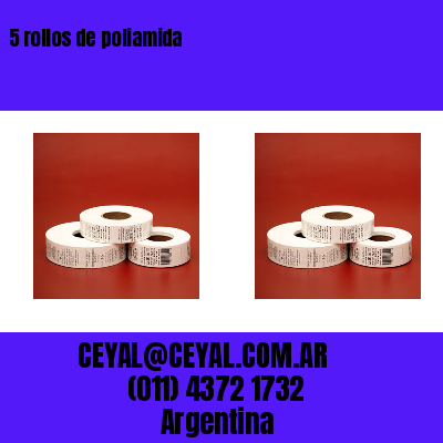 5 rollos de poliamida