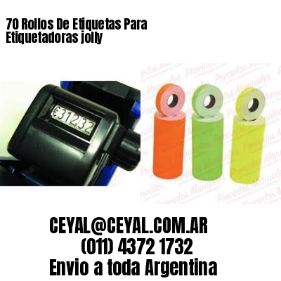 70 Rollos De Etiquetas Para Etiquetadoras jolly