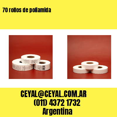 70 rollos de poliamida