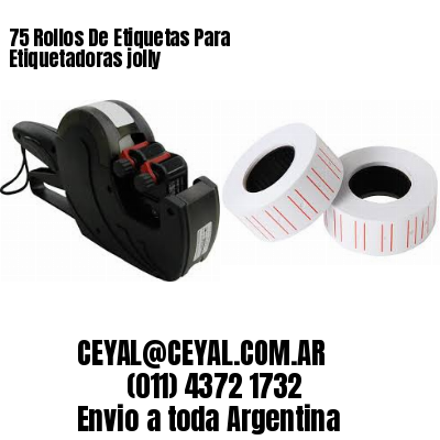75 Rollos De Etiquetas Para Etiquetadoras jolly