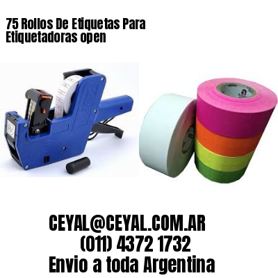 75 Rollos De Etiquetas Para Etiquetadoras open
