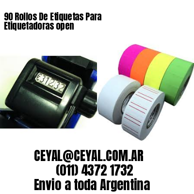 90 Rollos De Etiquetas Para Etiquetadoras open