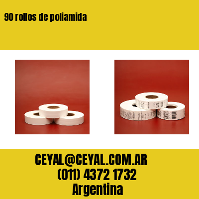 90 rollos de poliamida