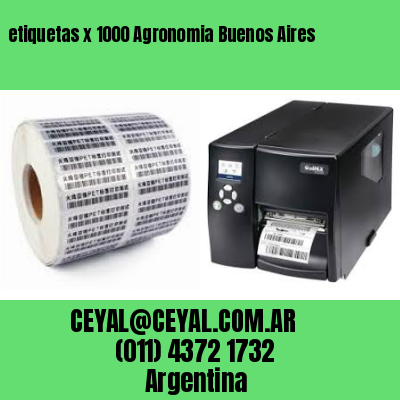 etiquetas x 1000 Agronomia Buenos Aires