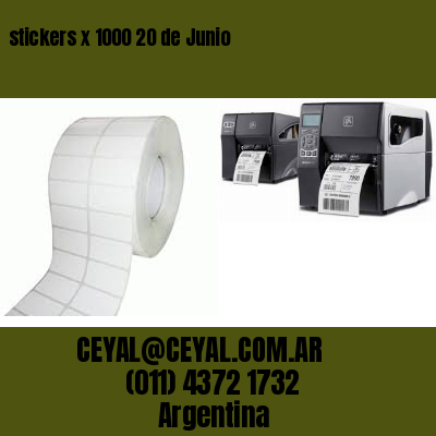 stickers x 1000 20 de Junio