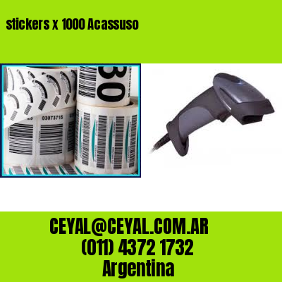 stickers x 1000 Acassuso