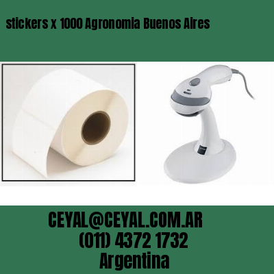 stickers x 1000 Agronomia Buenos Aires