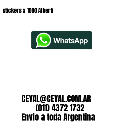 stickers x 1000 Alberti