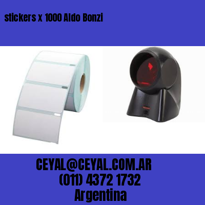 stickers x 1000 Aldo Bonzi