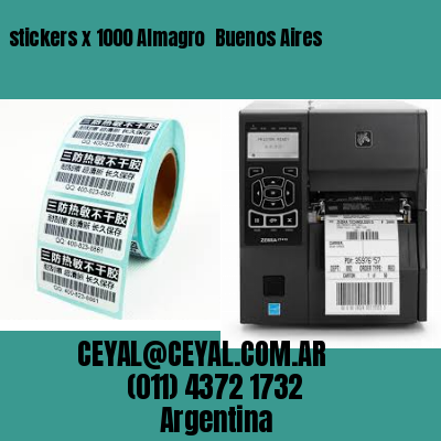 stickers x 1000 Almagro  Buenos Aires