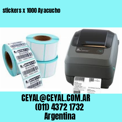 stickers x 1000 Ayacucho