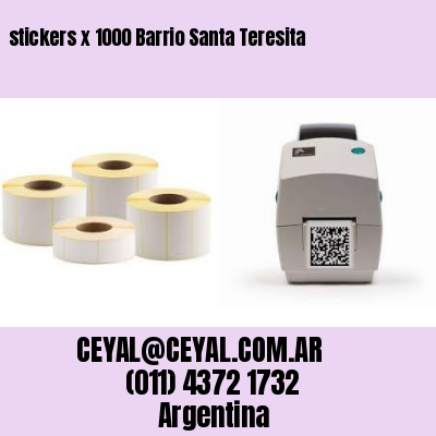stickers x 1000 Barrio Santa Teresita