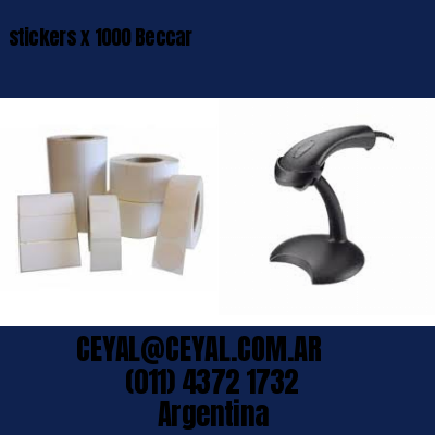 stickers x 1000 Beccar