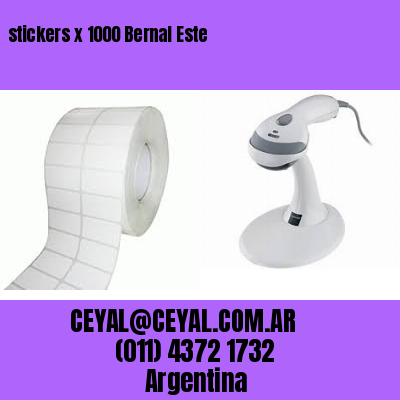 stickers x 1000 Bernal Este