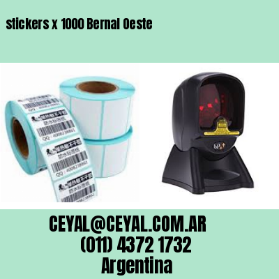 stickers x 1000 Bernal Oeste