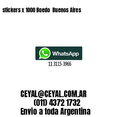 stickers x 1000 Boedo  Buenos Aires