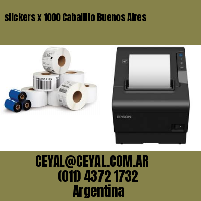 stickers x 1000 Caballito Buenos Aires