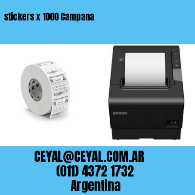 stickers x 1000 Campana