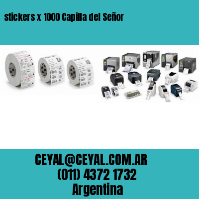 stickers x 1000 Capilla del Señor