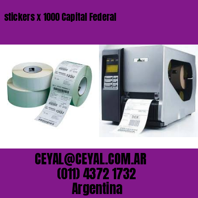 stickers x 1000 Capital Federal
