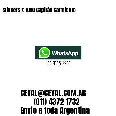 stickers x 1000 Capitán Sarmiento