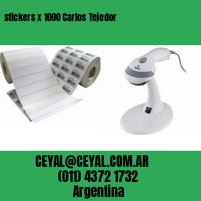 stickers x 1000 Carlos Tejedor