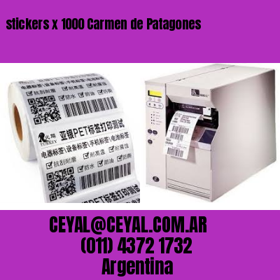 stickers x 1000 Carmen de Patagones