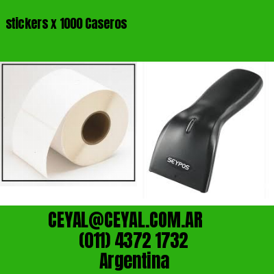 stickers x 1000 Caseros