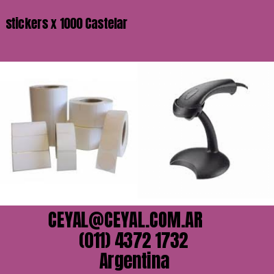 stickers x 1000 Castelar