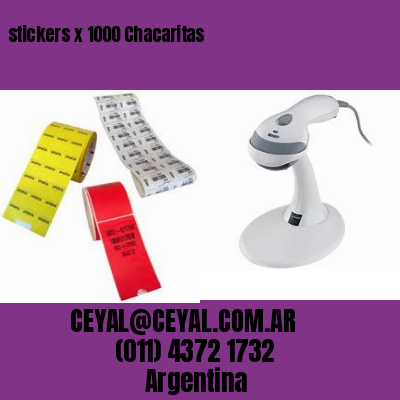 stickers x 1000 Chacaritas