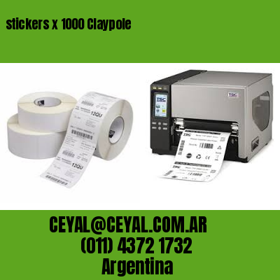 stickers x 1000 Claypole