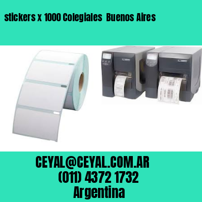 stickers x 1000 Colegiales  Buenos Aires