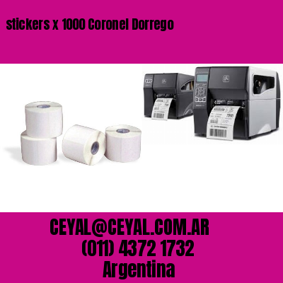 stickers x 1000 Coronel Dorrego