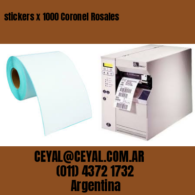 stickers x 1000 Coronel Rosales