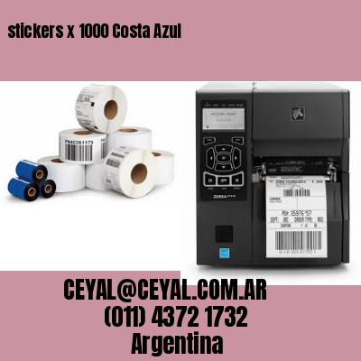 stickers x 1000 Costa Azul