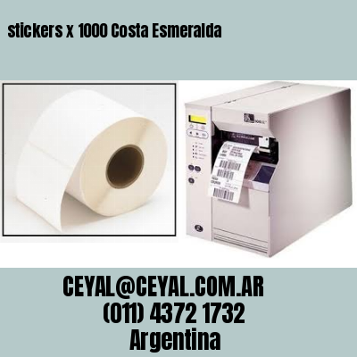 stickers x 1000 Costa Esmeralda