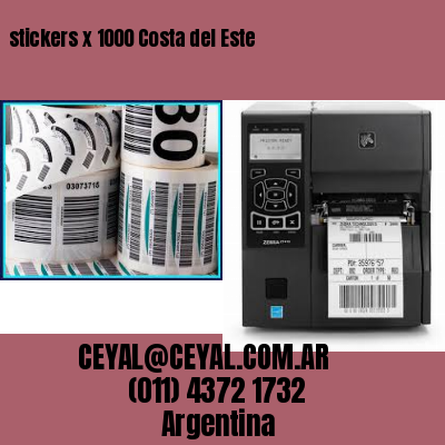 stickers x 1000 Costa del Este