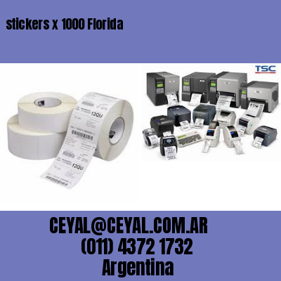 stickers x 1000 Florida