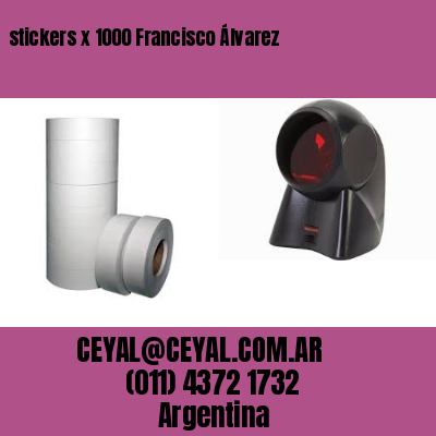 stickers x 1000 Francisco Álvarez