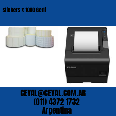 stickers x 1000 Gerli